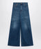 Chloé flared jeans in washed midnight blue denim