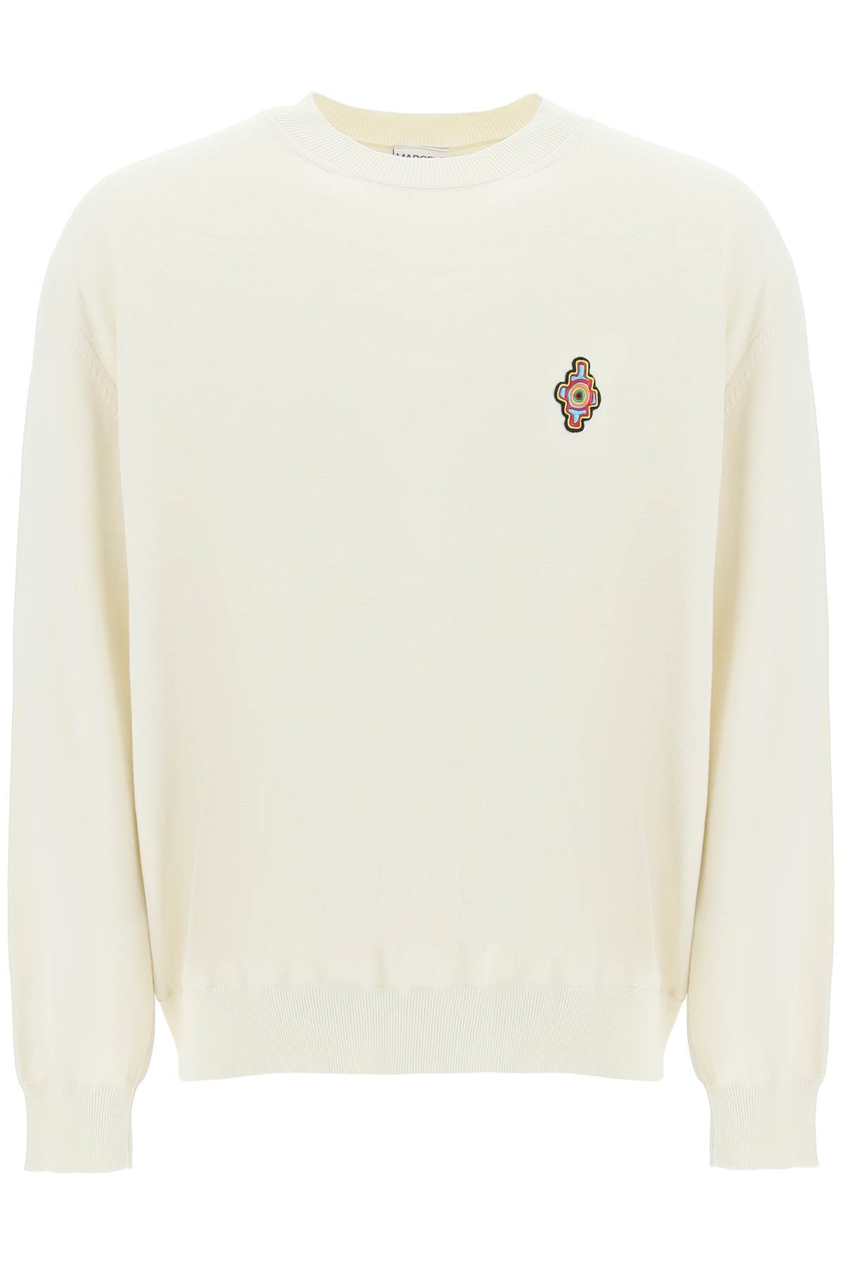 Marcelo Burlon Sunset Cross Cotton Sweater-Marcelo Burlon-White-L-Urbanheer