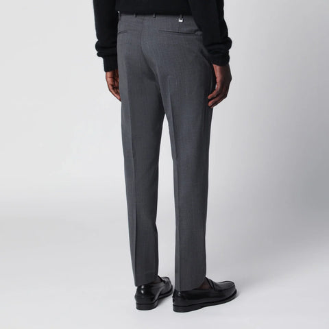 PT Torino Dieci trousers in anthracite grey wool blend