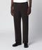 PT Torino Dark Brown Cotton Trousers