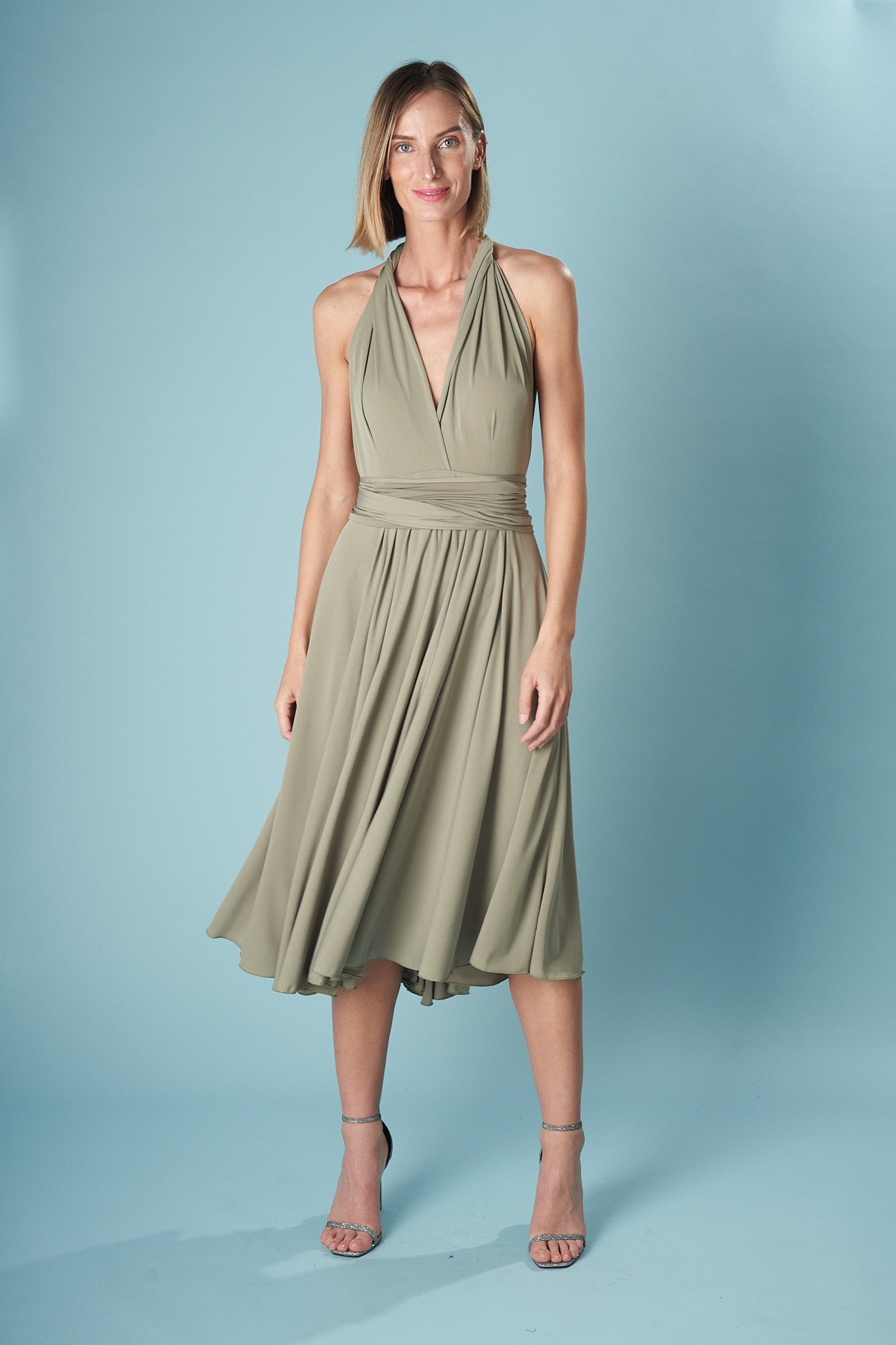 COCKTAIL DRESS-MULTIDRESS-Ceylan Bcn-LIGHT OLIVE-ÚNICA-Urbanheer