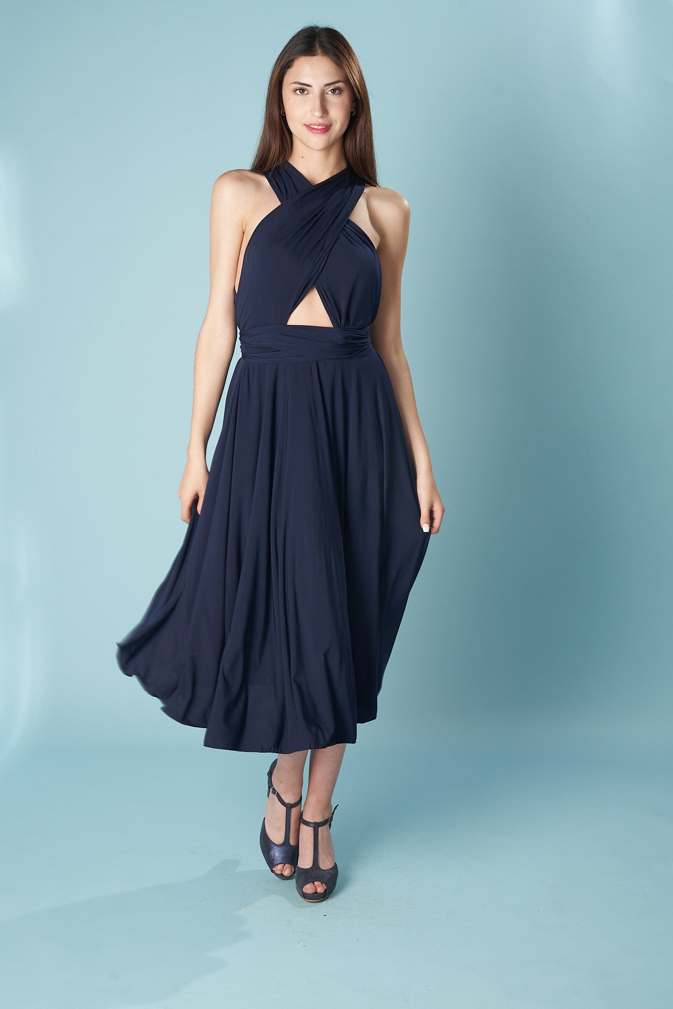 COCKTAIL DRESS-MULTIDRESS-Ceylan Bcn-NAVY-ÚNICA-Urbanheer