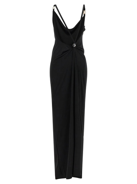 Coperni Metallic Logo Dress