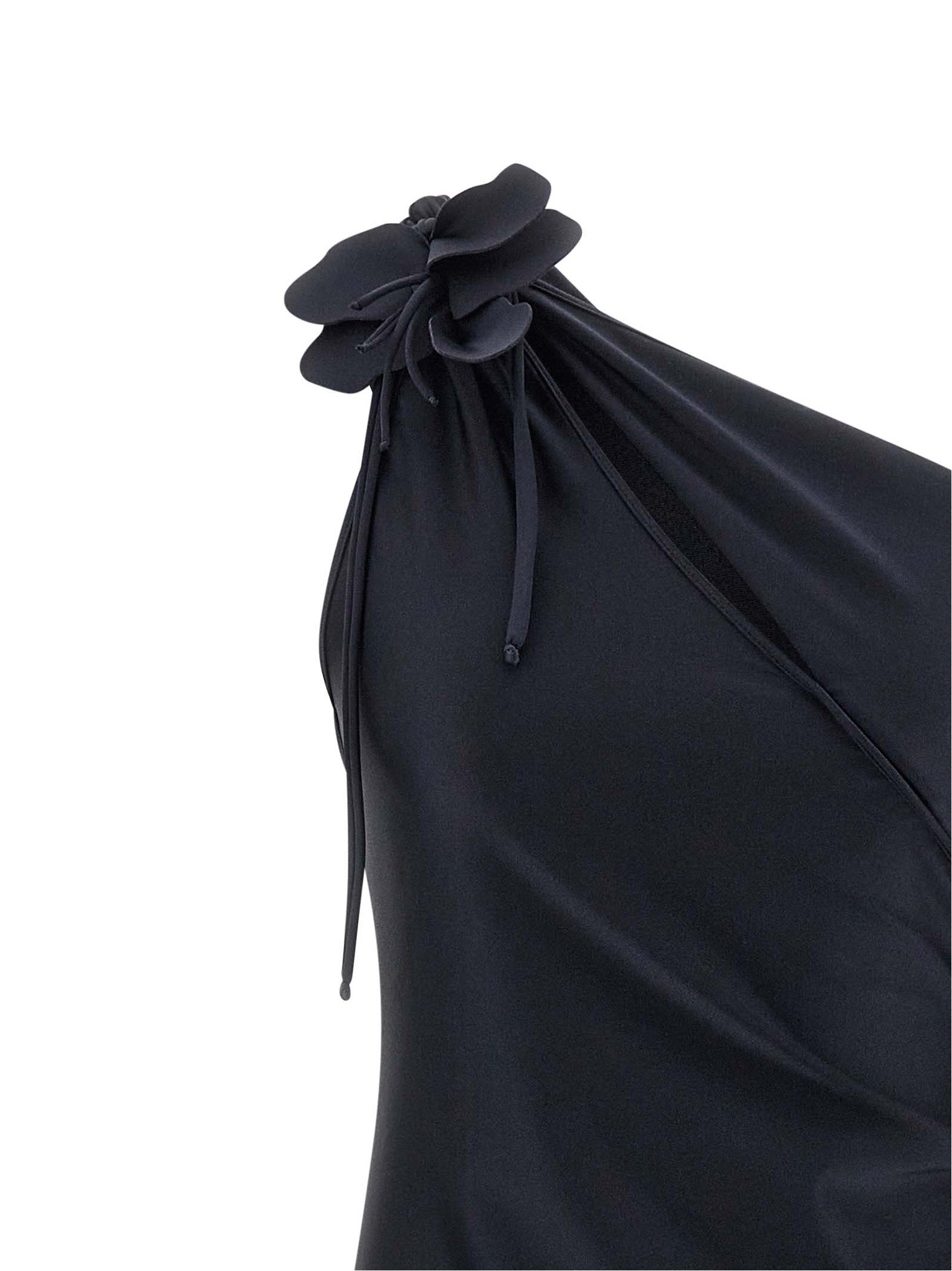 Coperni Asymmetric Mini Flower Dress