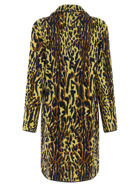 Marni Animalier Jacquard Wool Coat