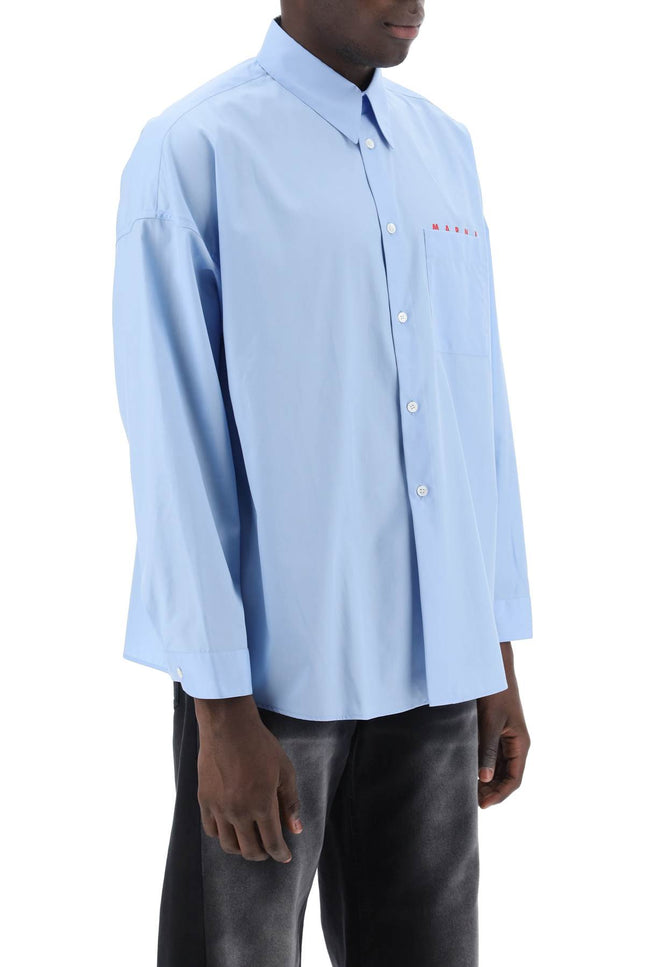 Marni Boxy Shirt With Italian Collar-Marni-Urbanheer