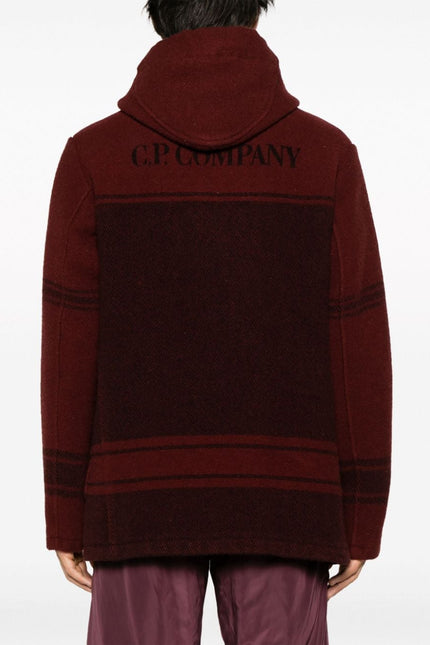 C.P. Company Coats Bordeaux