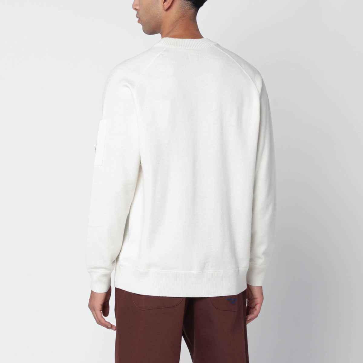 C.P. Company White wool and cotton sweater