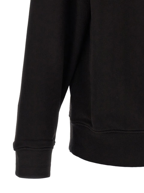 C.p. Company Black Cotton Fleece Sweatshirt