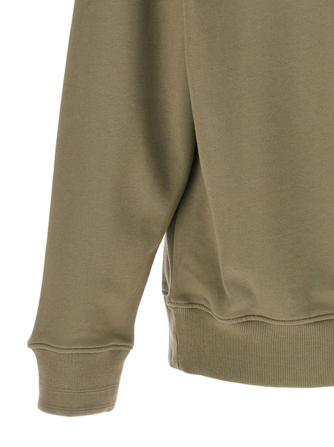 C.p. Company Grey Cotton Fleece Sweatshirt