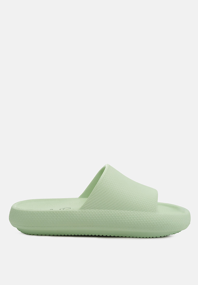 Cabana Black Eva Pool Sliders-Sliders & Slip-ons-London Rag-Green-US-6-7 / UK-4-5 / EU-37-38-Urbanheer