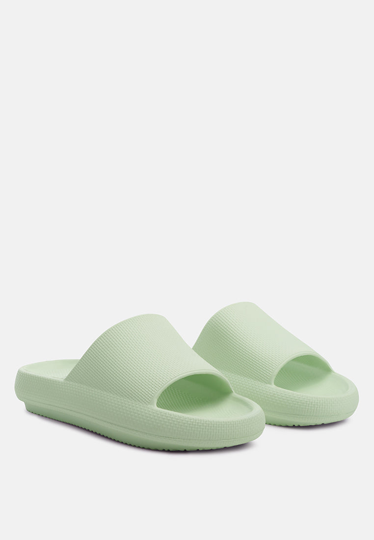 Cabana Black Eva Pool Sliders-Sliders & Slip-ons-London Rag-Green-US-6-7 / UK-4-5 / EU-37-38-Urbanheer