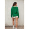 Cable Knit Collared Sweater POLO GREEN-Sweater-Dress Forum-S-Urbanheer