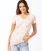 Cacti Embroidery V-Neck Tee
