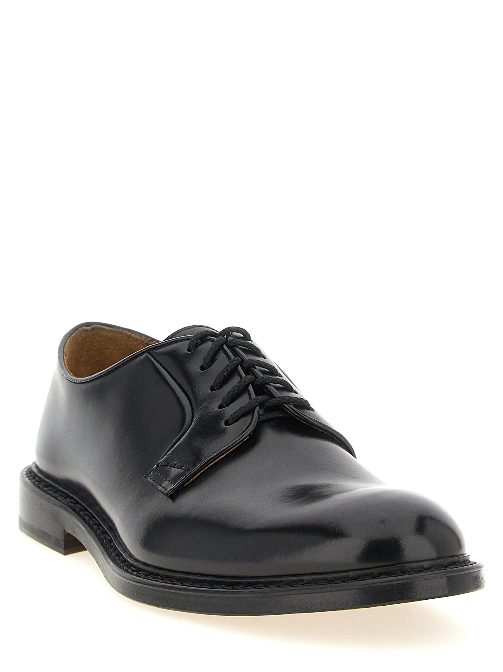Calf Leather 5-Hole Lace-Up Shoes for Everyday Comfort