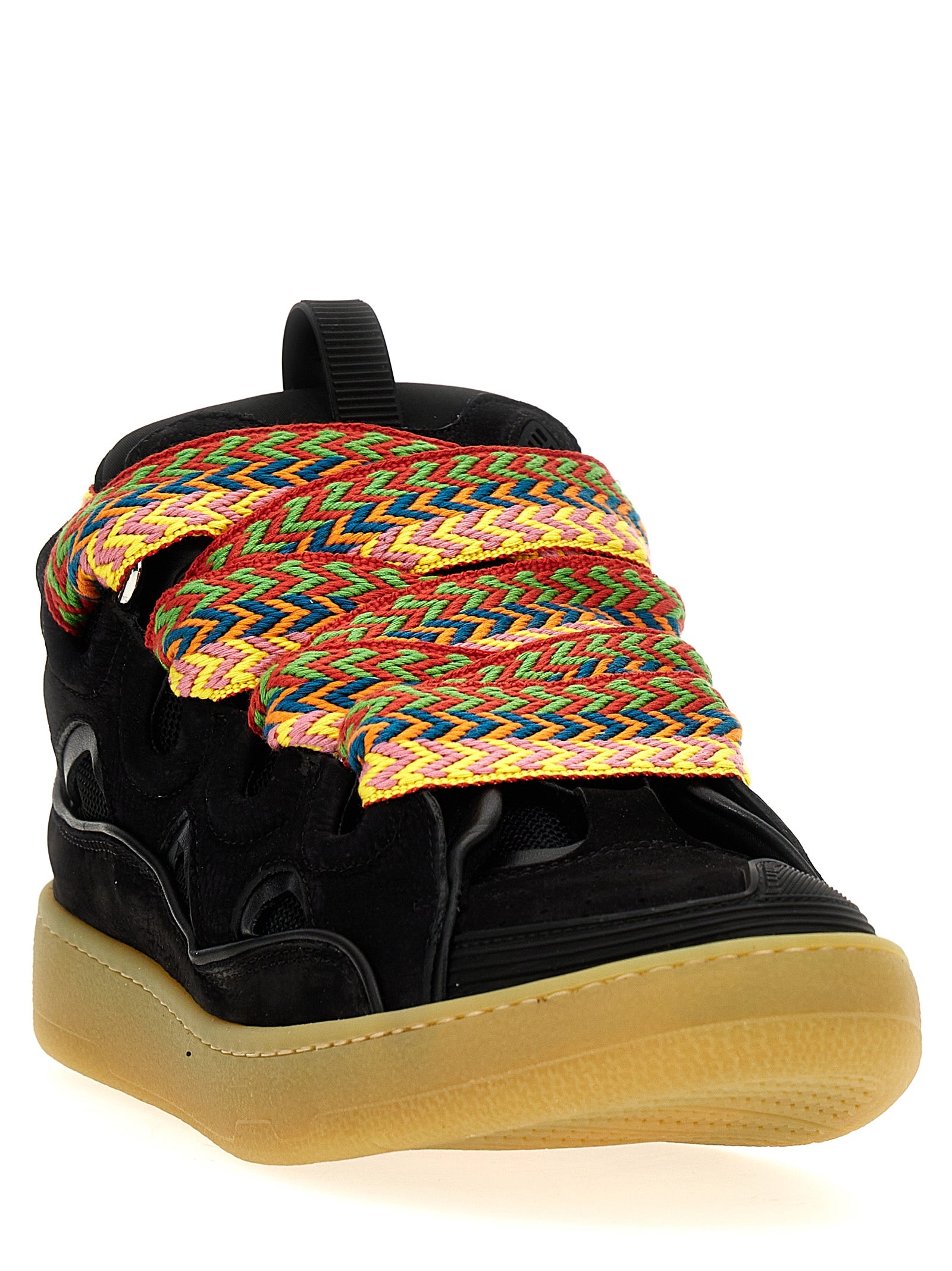 Calf Nappa Curb Sneakers for Everyday Comfort