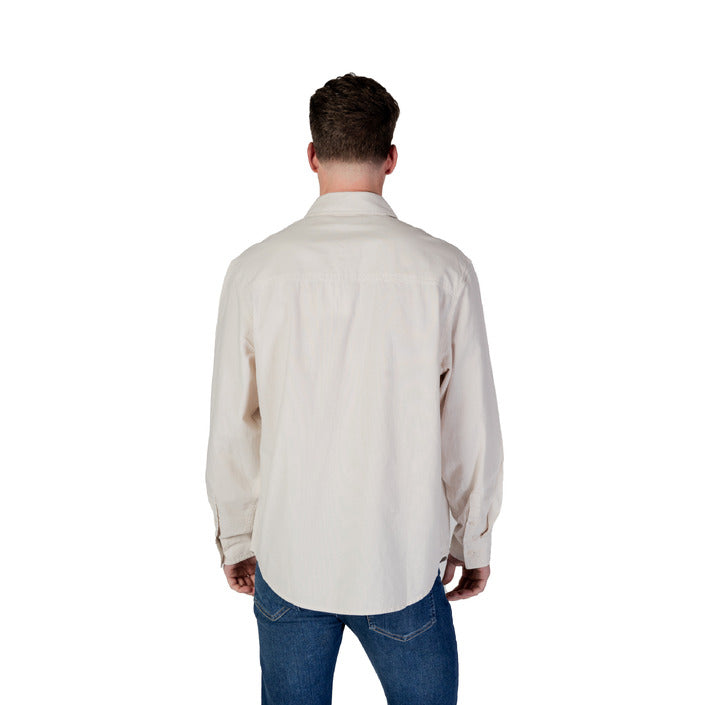 Calvin Klein Jeans Men Shirt-Clothing Shirts-Calvin Klein Jeans-beige-S-Urbanheer