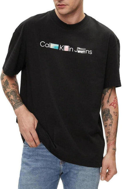 Calvin Klein Jeans Men T-Shirt-Clothing T-shirts-Calvin Klein Jeans-black-S-Urbanheer