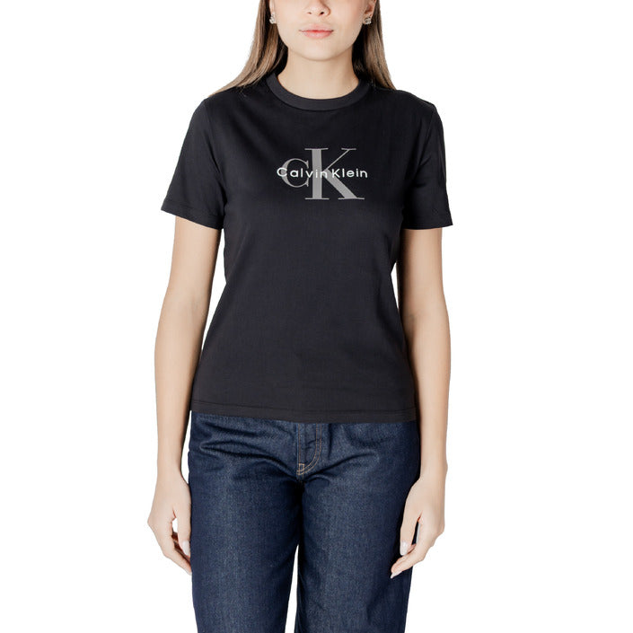 Calvin Klein Jeans Women T-Shirt-Topwear-Calvin Klein Jeans-black-XS-Urbanheer