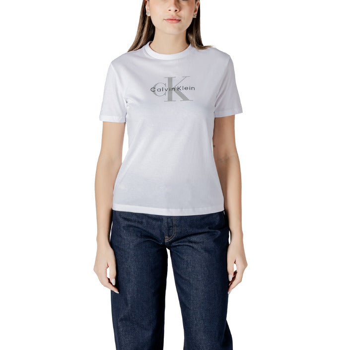 Calvin Klein Jeans Women T-Shirt-Topwear-Calvin Klein Jeans-white-XS-Urbanheer