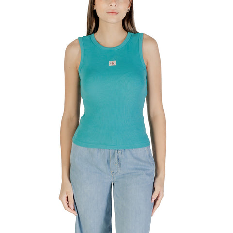 Calvin Klein Jeans Women Undershirt-Clothing Tank-Top-Calvin Klein Jeans-light blue-XS-Urbanheer