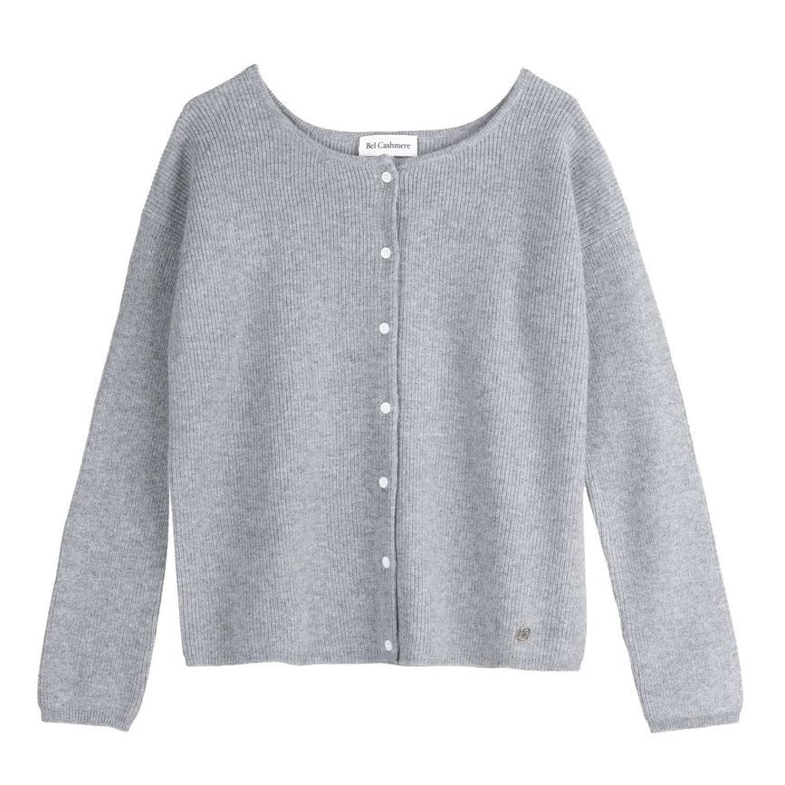 Camille Cardigan GREY-Cardigan-Bel Cashmere S.C.-S-GREY-Urbanheer
