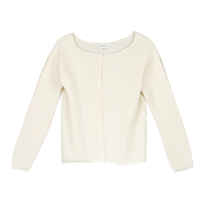 Camille Cardigan Ivory-Cardigan-Bel Cashmere S.C.-XL-Ivory-Urbanheer