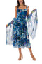 Camille Sleeveless Tea Length Fit N Flare Paneled Dress-Elana Kattan-S-Urbanheer