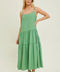 Camisole Dress GREEN-Dress-Baevely by Wellmade USA-S-GREEN-Urbanheer