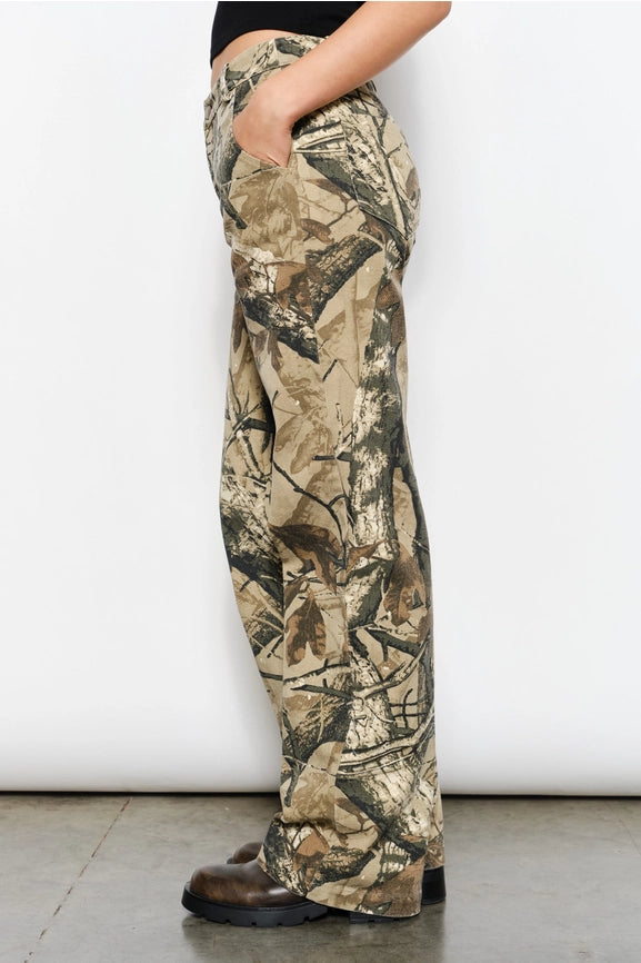 Camo Twill Pants-Pants-Pretty Garbage-S-Khaki-Urbanheer