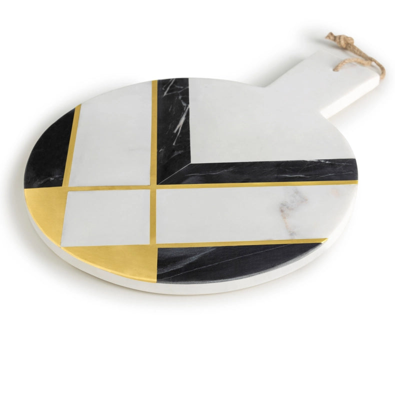 Campania Marble Cheese Board-Cheese Board-GAURI KOHLI-16" x 12" inches-Urbanheer