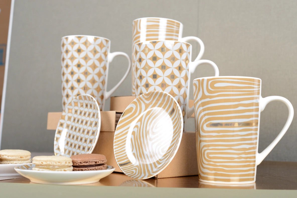 Cancun Mug - Set of 4-Mugs-AULICA-8.5 x 6.8 x 12.7-Urbanheer