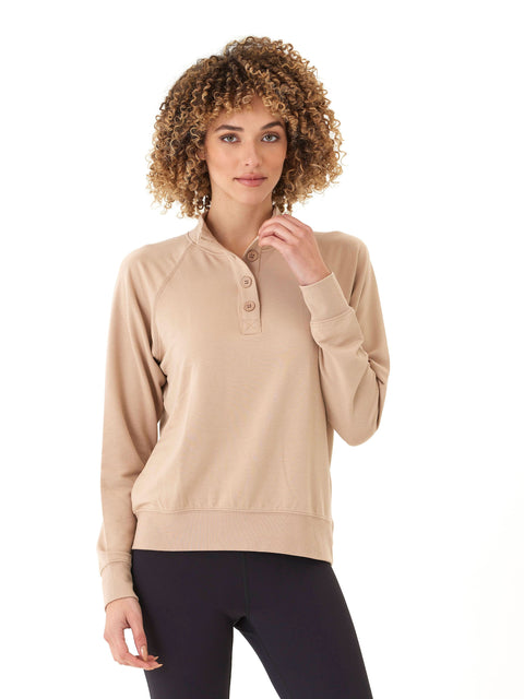 Candace Modal Terry Raglan Pullover