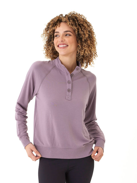 Candace Modal Terry Raglan Pullover