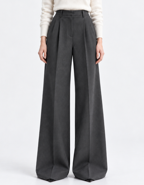 Cannes Baggy Trousers - Grey