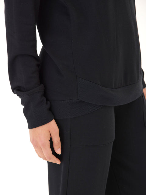 Cannon Feather Fleece Tulip Hem Tunic Sweatshirt