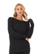 Cannon Feather Fleece Tulip Hem Tunic Sweatshirt