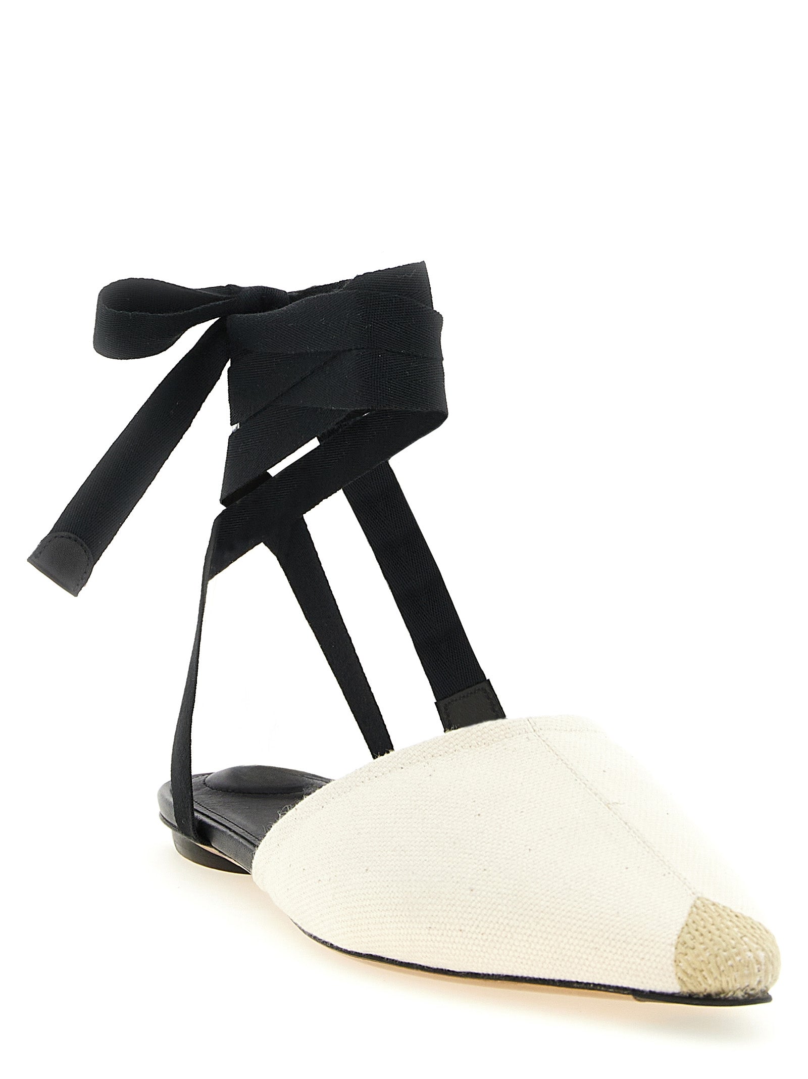 Canvas Espadrille Mules with Lambskin Insole for Summer Comfort