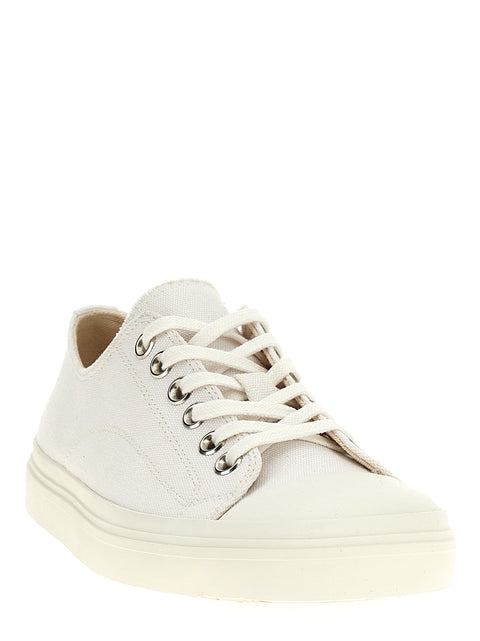 Canvas Lace-Up Sneakers with Breathable Rubber Sole