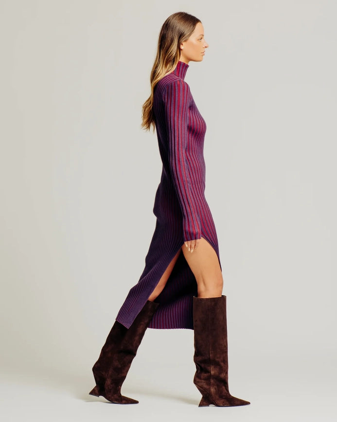 Cara Dress Purple-Dress-Torn By Ronny Kobo-XS-Purple-Urbanheer