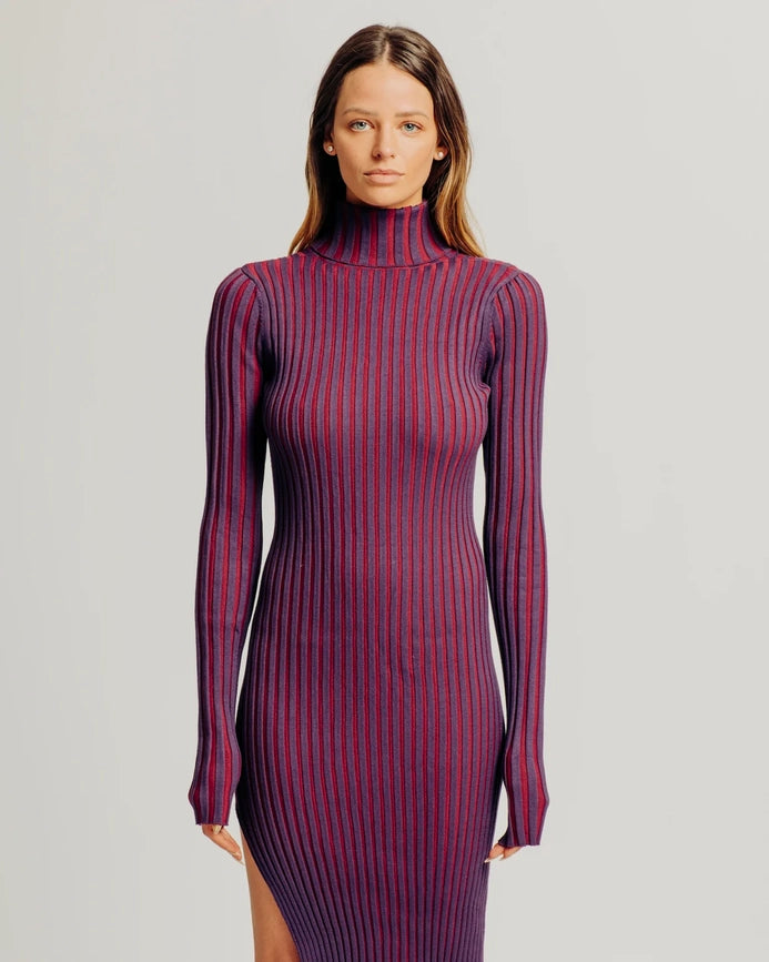 Cara Dress Purple-Dress-Torn By Ronny Kobo-XS-Purple-Urbanheer