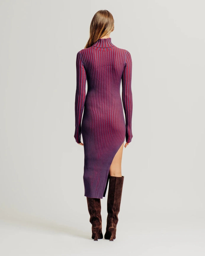 Cara Dress Purple-Dress-Torn By Ronny Kobo-XS-Purple-Urbanheer