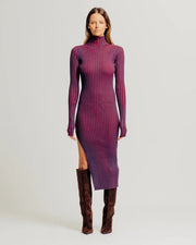Cara Dress Purple-Dress-Torn By Ronny Kobo-XS-Purple-Urbanheer