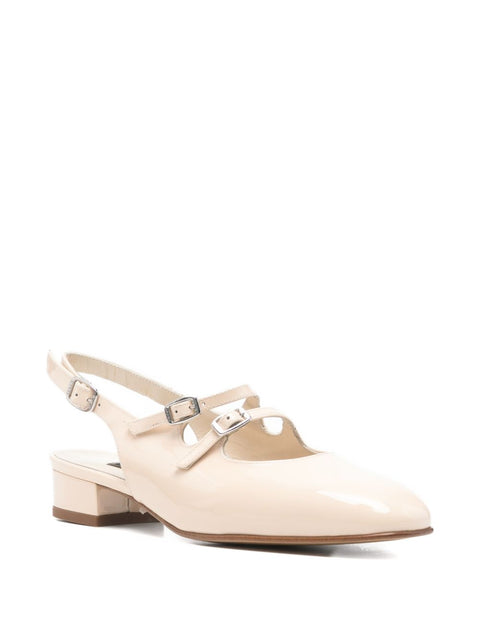 Carel Paris Peche buckle-strap flat pumps.