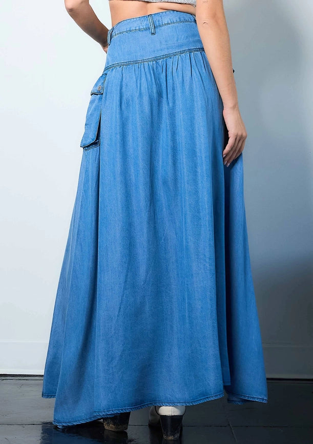 Cargo Full Skirt-Camisole-Vibrant M.i.U-S-Medium Stone-Urbanheer