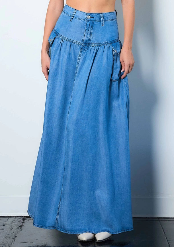 Cargo Full Skirt-Camisole-Vibrant M.i.U-S-Medium Stone-Urbanheer