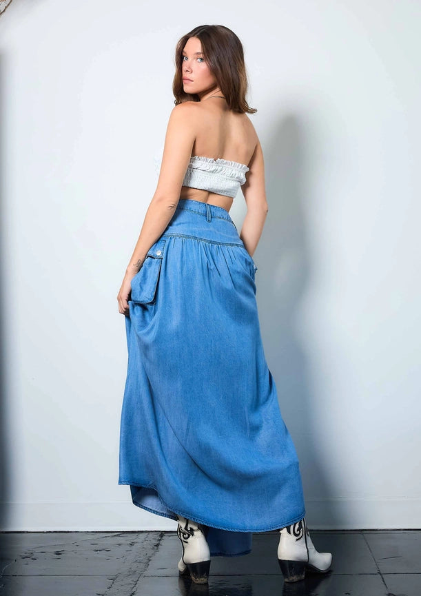 Cargo Full Skirt-Camisole-Vibrant M.i.U-S-Medium Stone-Urbanheer