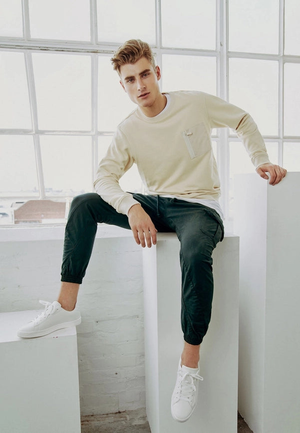 Cargo Jogging Pants-Pants-Norvine-M-bottle green-Urbanheer