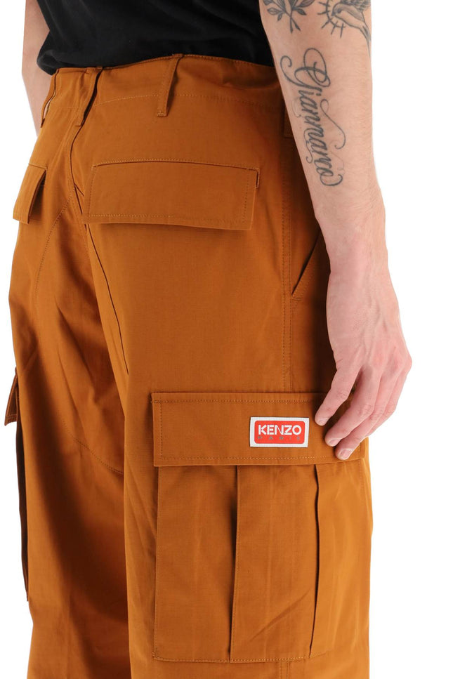 Cargo Pants Featuring 'Boke Flower' Button-men > clothing > trousers-Kenzo-Urbanheer