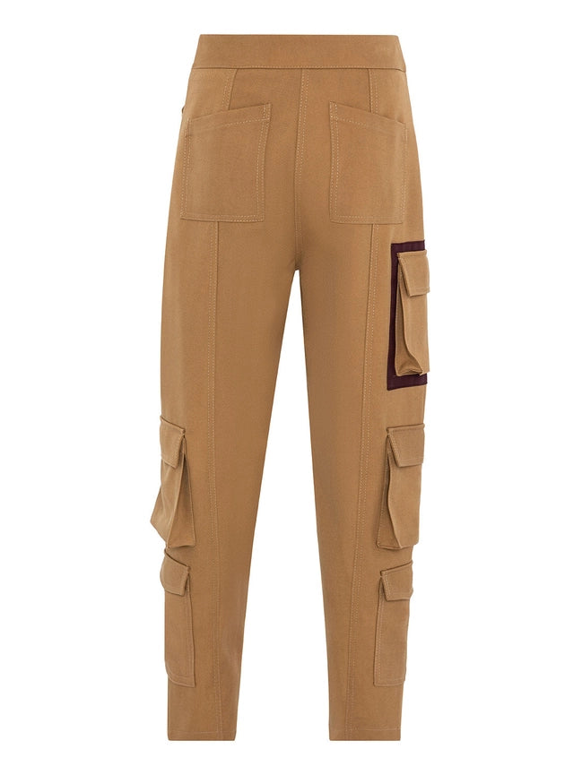 Cargo Pocket Pants-Pants-NOCTURNE-XS-Camel-Urbanheer